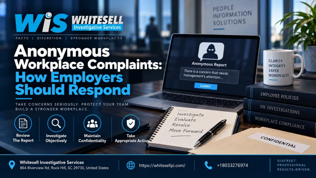 anonymous workplace complaints how employers should respond