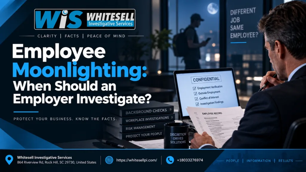 employee moonlightning when should an employer investigate