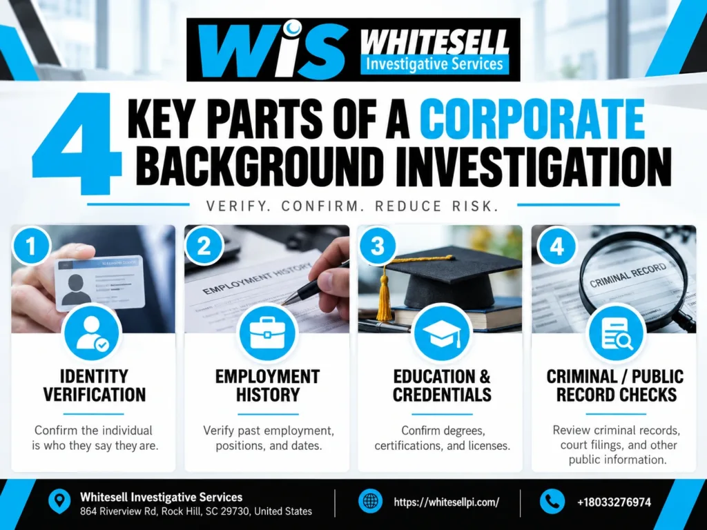 4 key parts of corporate background investigation