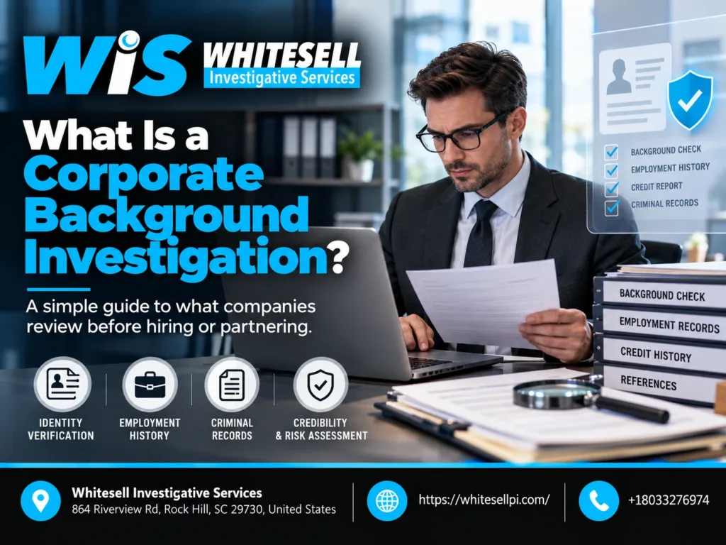 what is corporate background investigation?