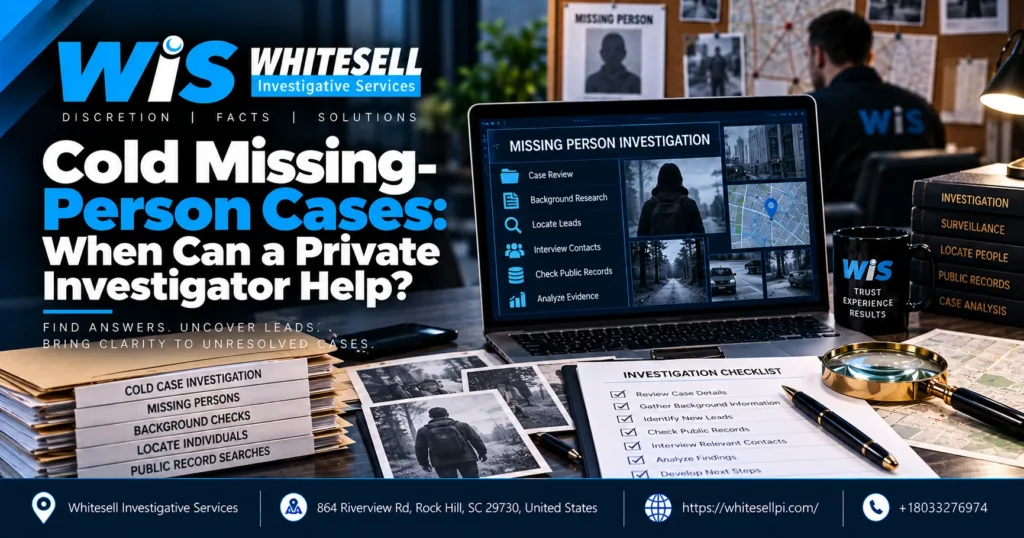 Cold Missing-Person Cases: When Can a Private Investigator Help