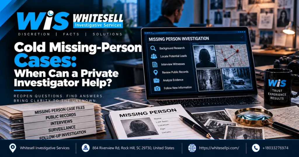 Cold Missing-Person Cases: When Can a Private Investigator Help