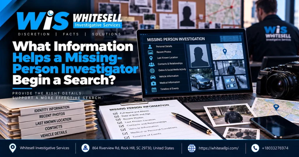 What Information Helps a Missing-Person Investigator Begin a Search